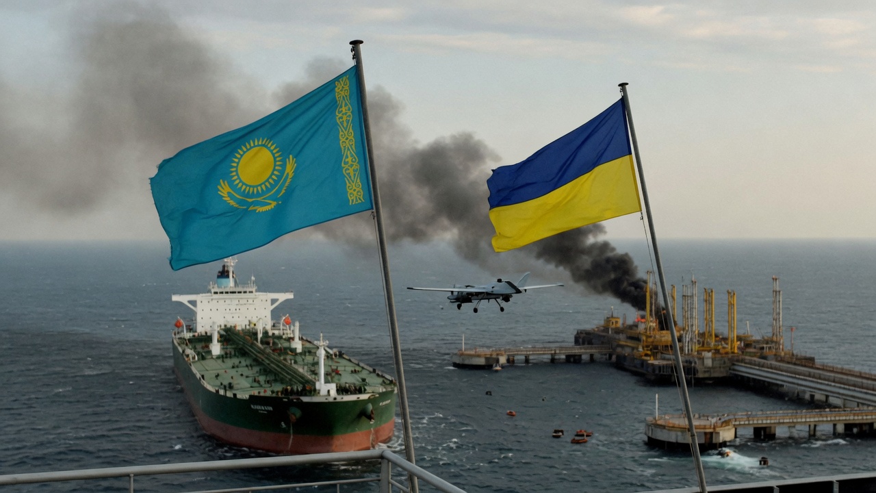Kazakhstan's Oil Export Gateway Shut by Ukrainian Drone Attacks in Black Sea