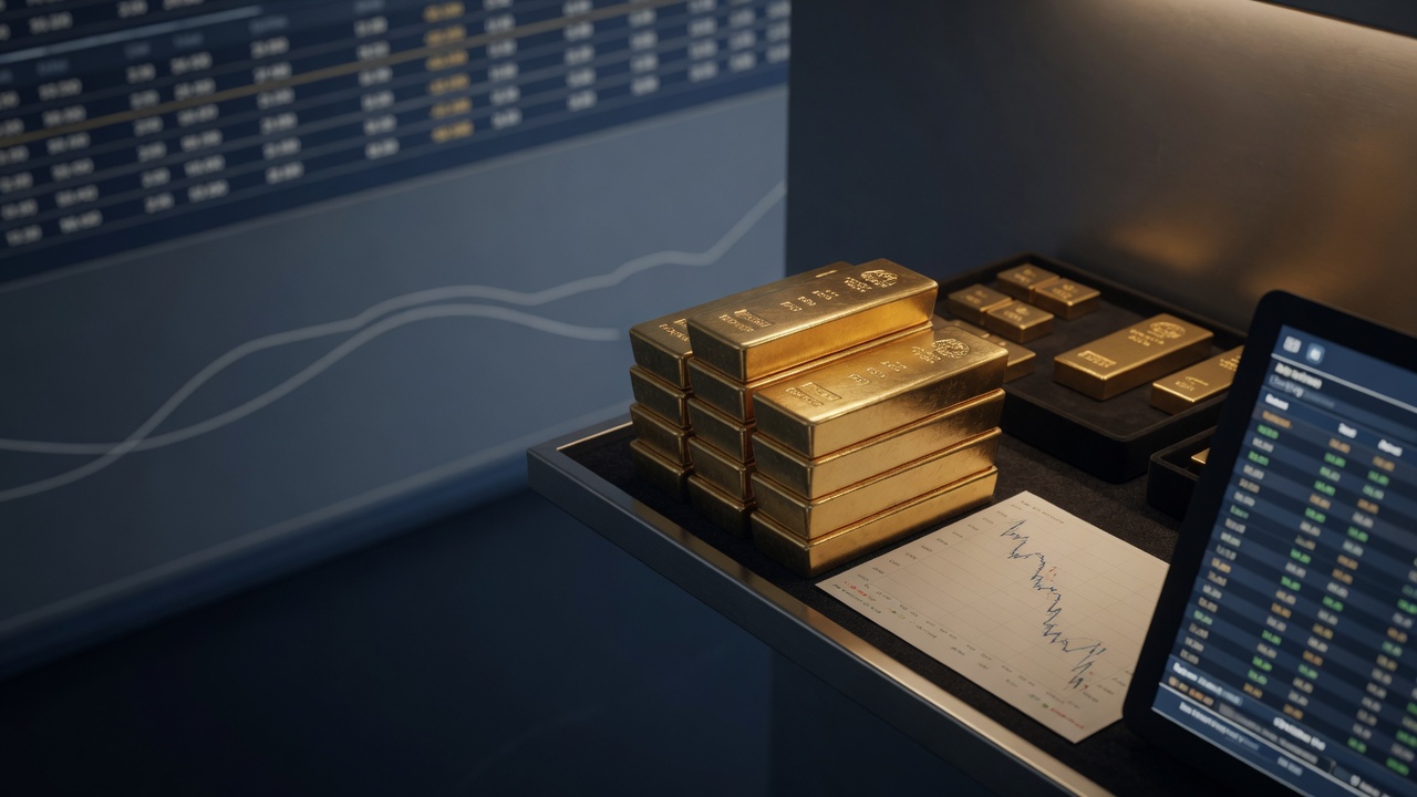 Gold Slips but on Track for First Monthly Gain in Five Months