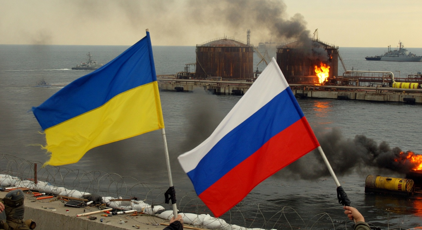 Ukraine Strikes Major Russian Black Sea Oil Terminal