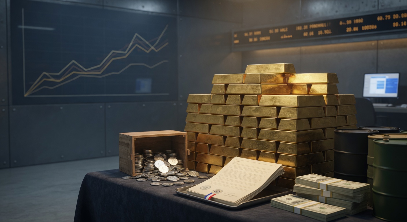 Gold and silver prices rise over 1% as oil slips and dollar weakens on ceasefire news