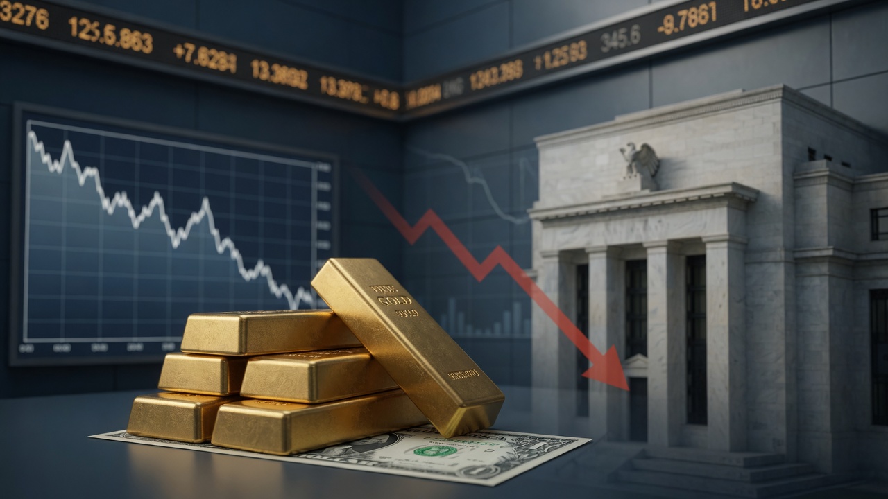 Gold Falls on Firm Dollar Ahead of Fed Decision