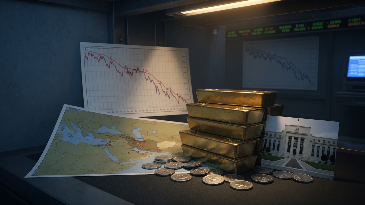 Gold and Silver Decline as Middle East Escalation Boosts Rate Hike Bets