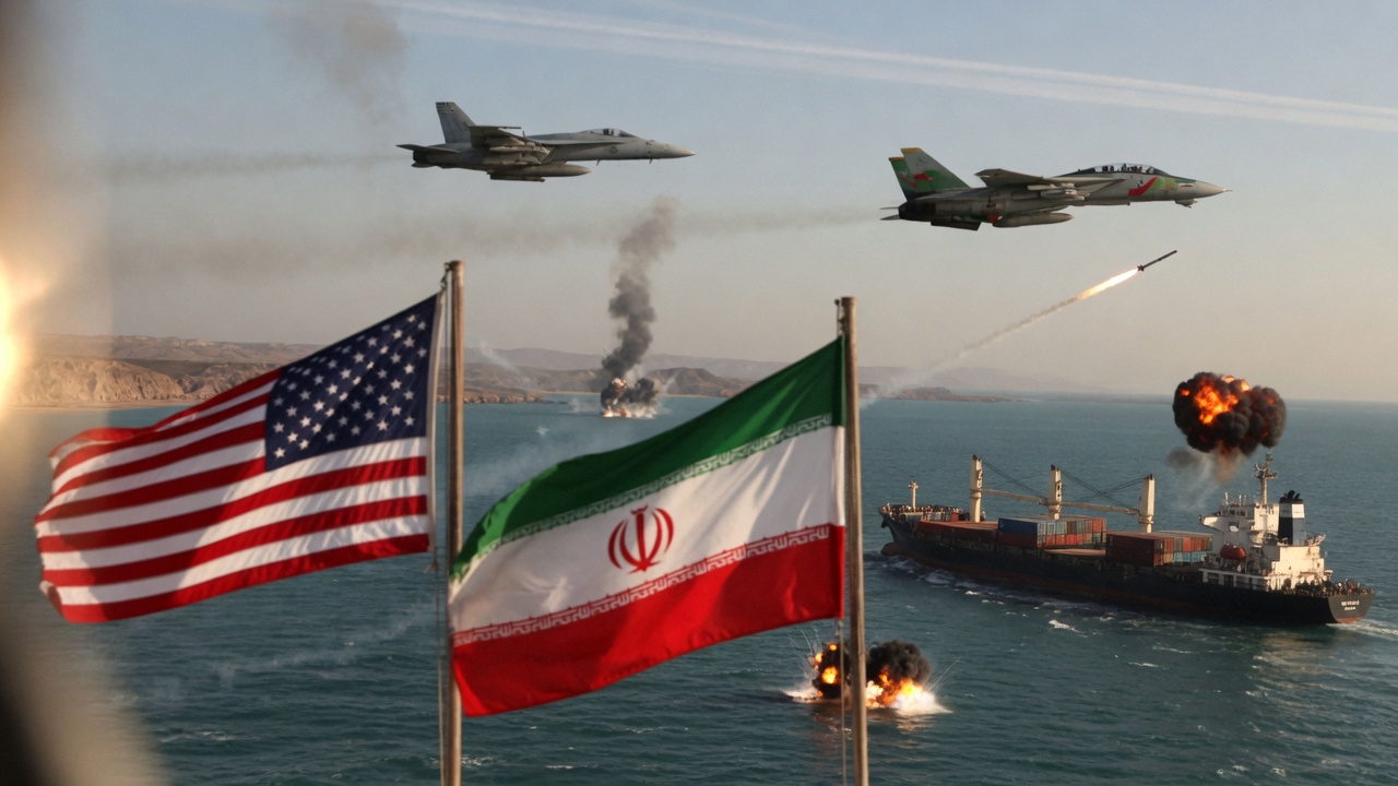US conducts airstrikes on Iran after drone attack on ship in Strait of Hormuz