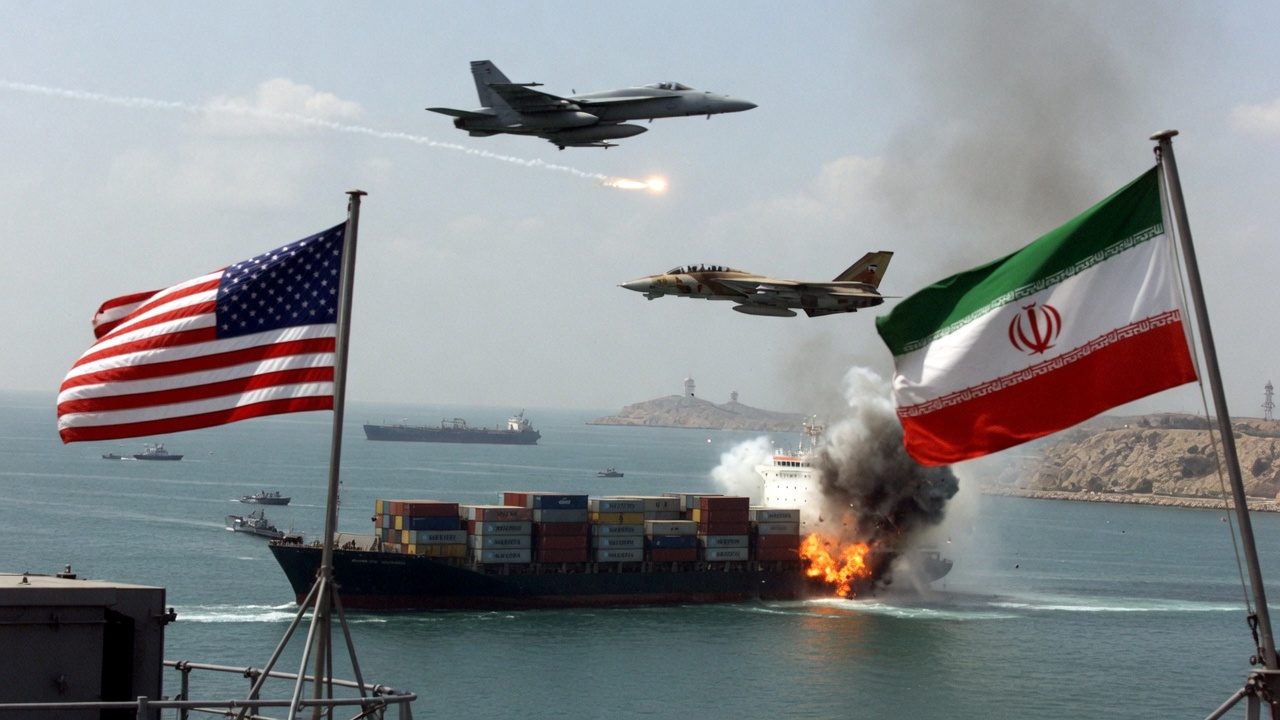 US Strikes Iran After Vessel Attack in Strait of Hormuz