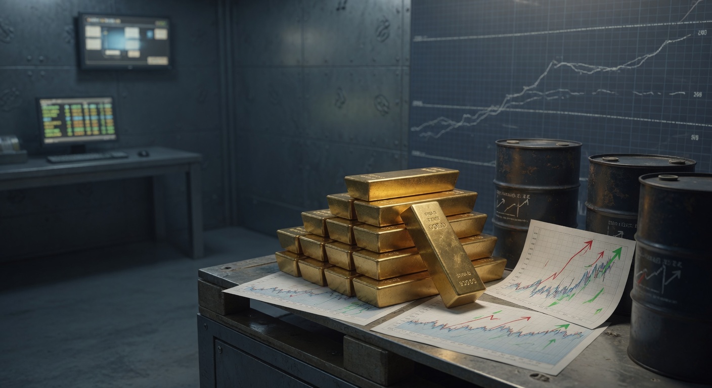 Gold Heads for Second Weekly Loss as Oil Rises and Rate Hike Bets Grow