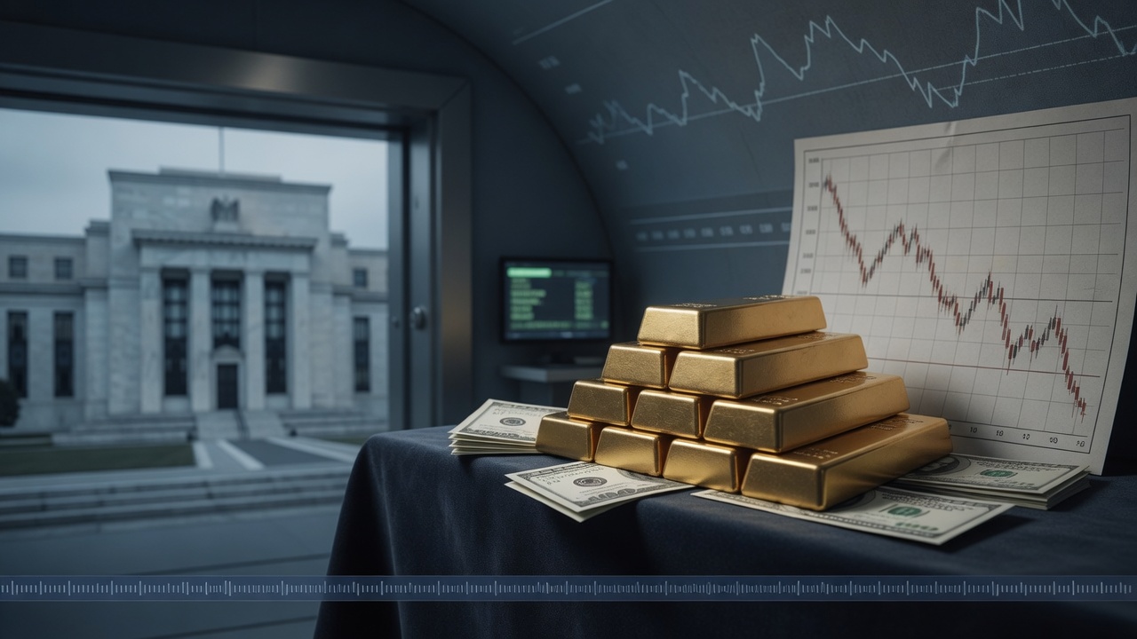 Gold Slides Nearly 2% on Stronger Dollar and Fed Rate Expectations