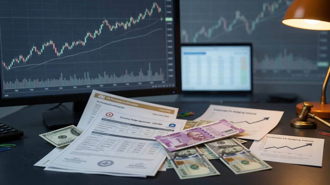 India sees record $120 bln in corporate FX hedging