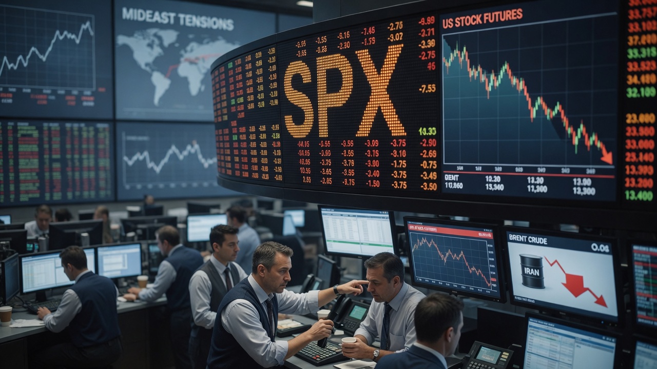 US Stock Futures Fall on Mideast Tensions