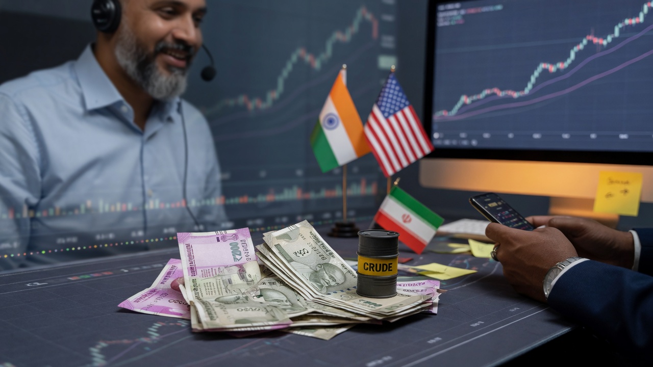 Indian Rupee Hits Five-Week High as Oil Plunges on Iran Deal