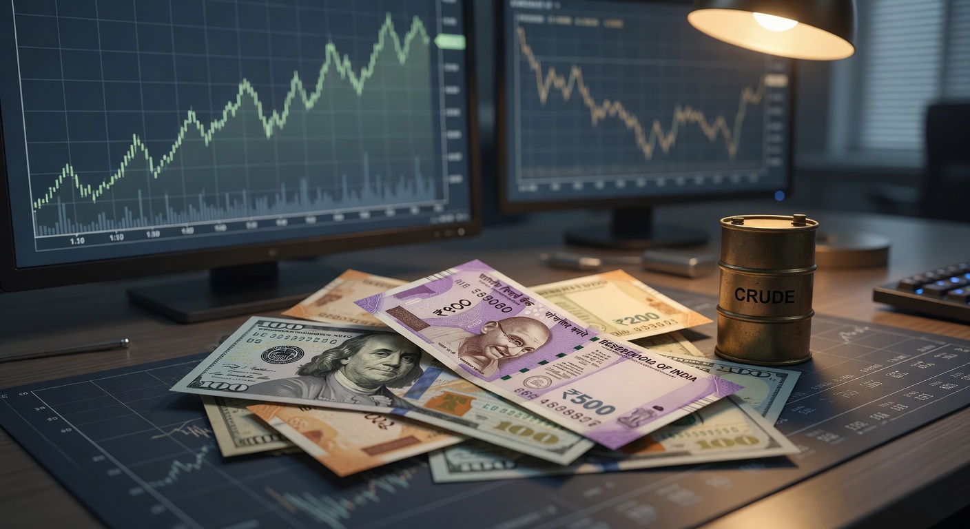 Indian Rupee Gains to Two-Week High as Oil Prices Slump