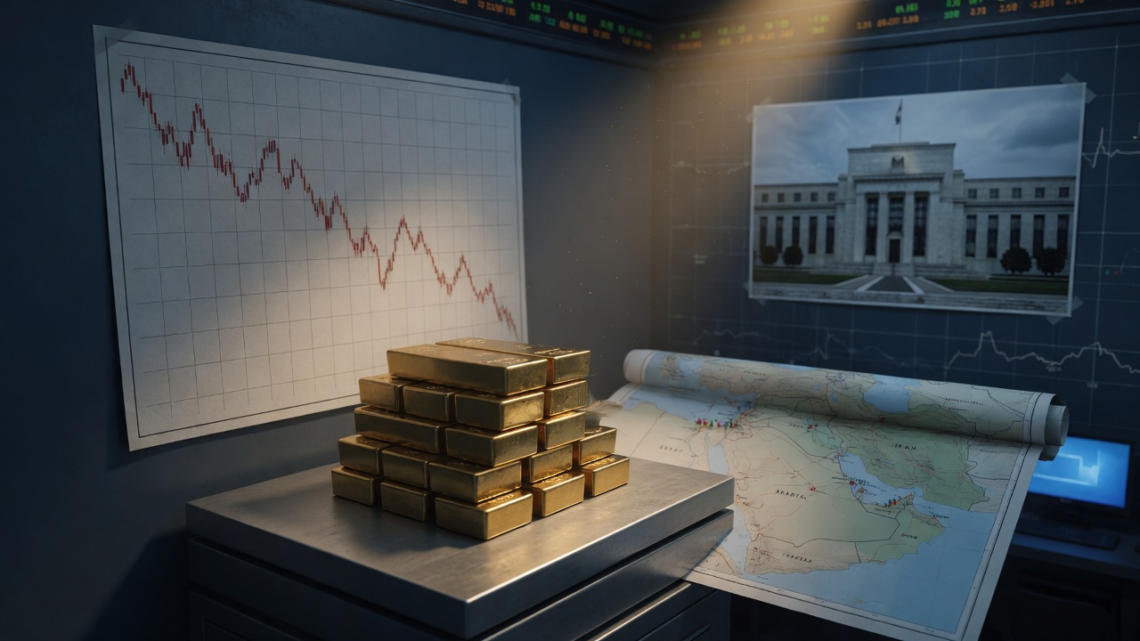 Gold Slips as Mideast Tensions Fuel Inflation and Fed Rate-Hike Bets