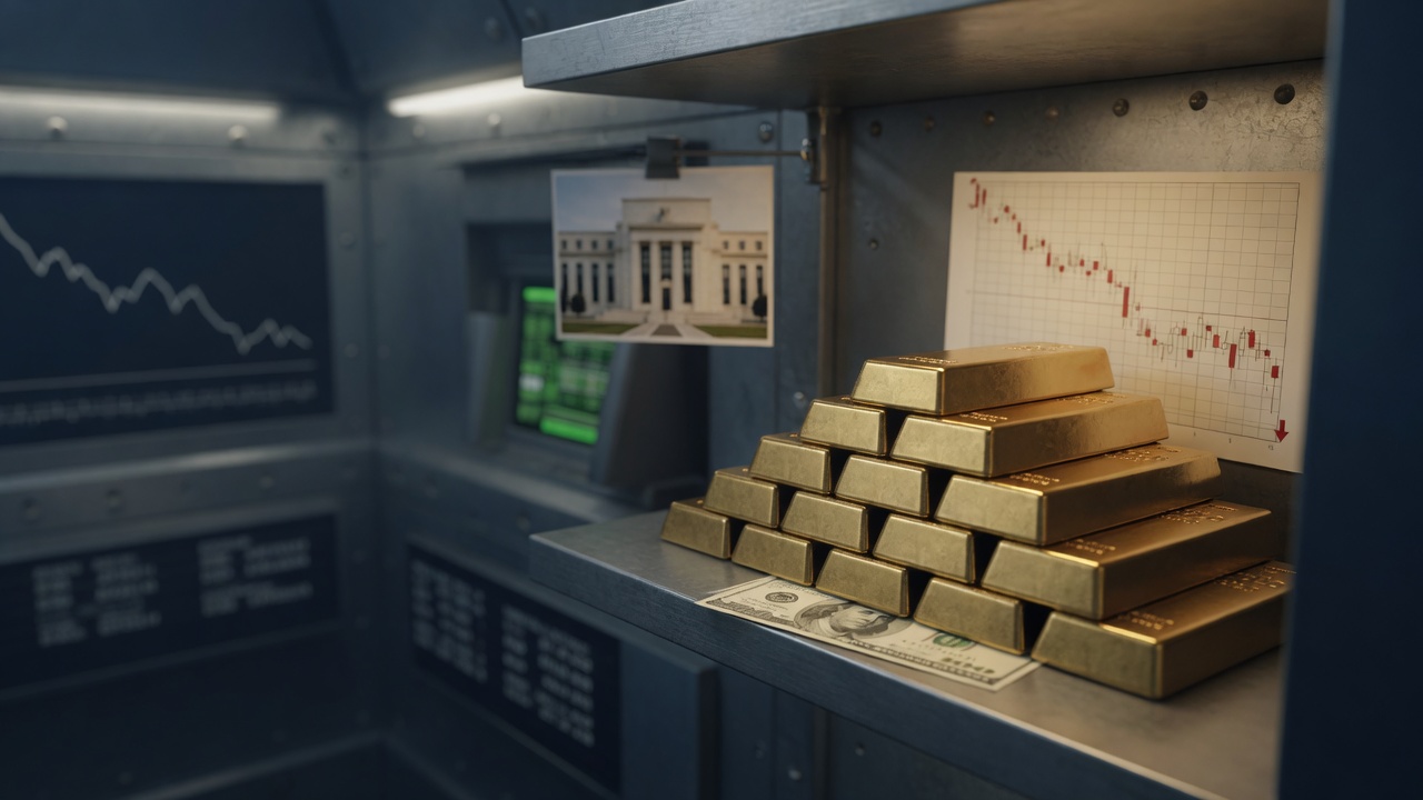 Gold Retreats from Two-Week Highs on Stronger Dollar and Rate Outlook