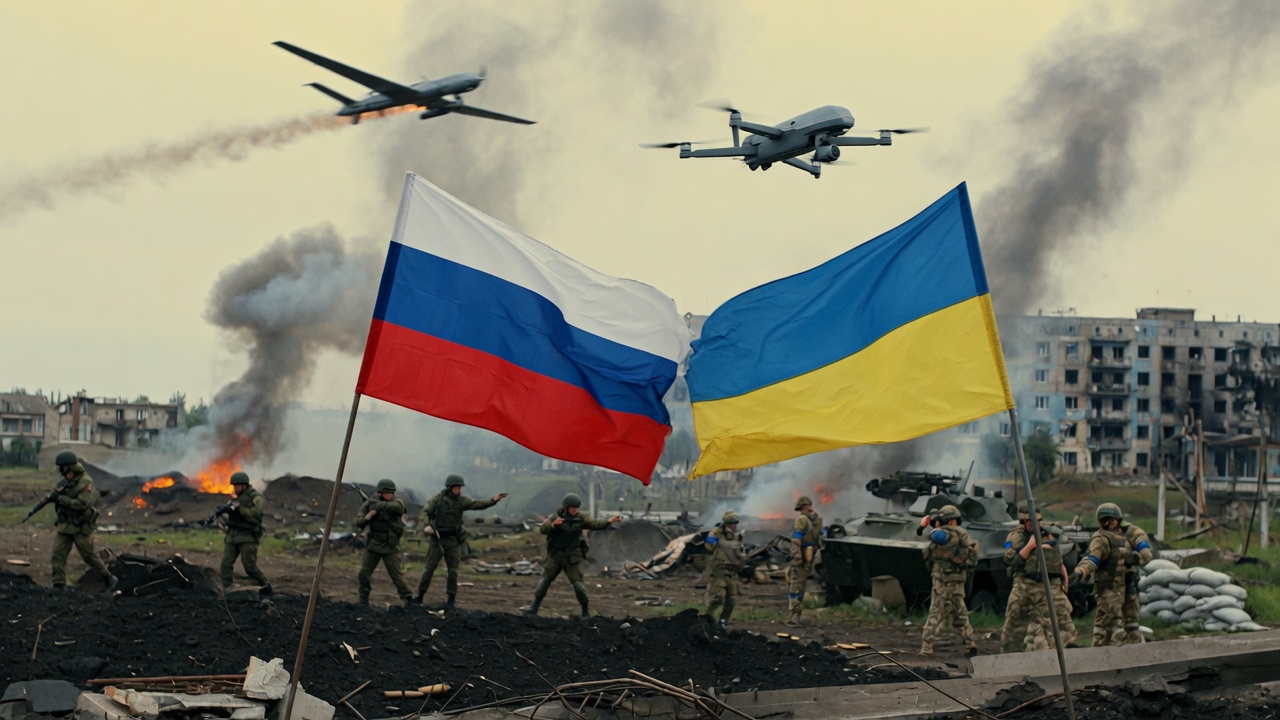 Russia-Ukraine Conflict Escalates With Drone Attacks and Donbas Advances