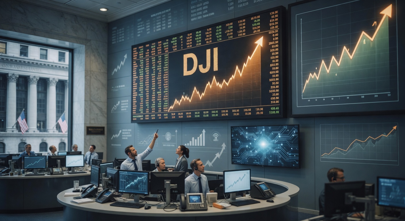 Dow Jones Industrial Average Nears Record Close Amid Market Rally