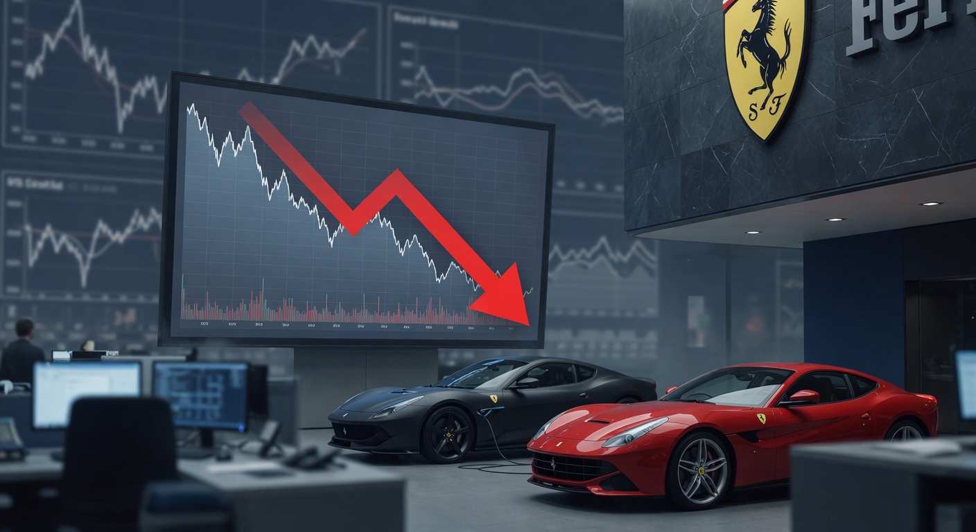 Ferrari Shares Drop 7% After Launch of First Fully Electric Vehicle