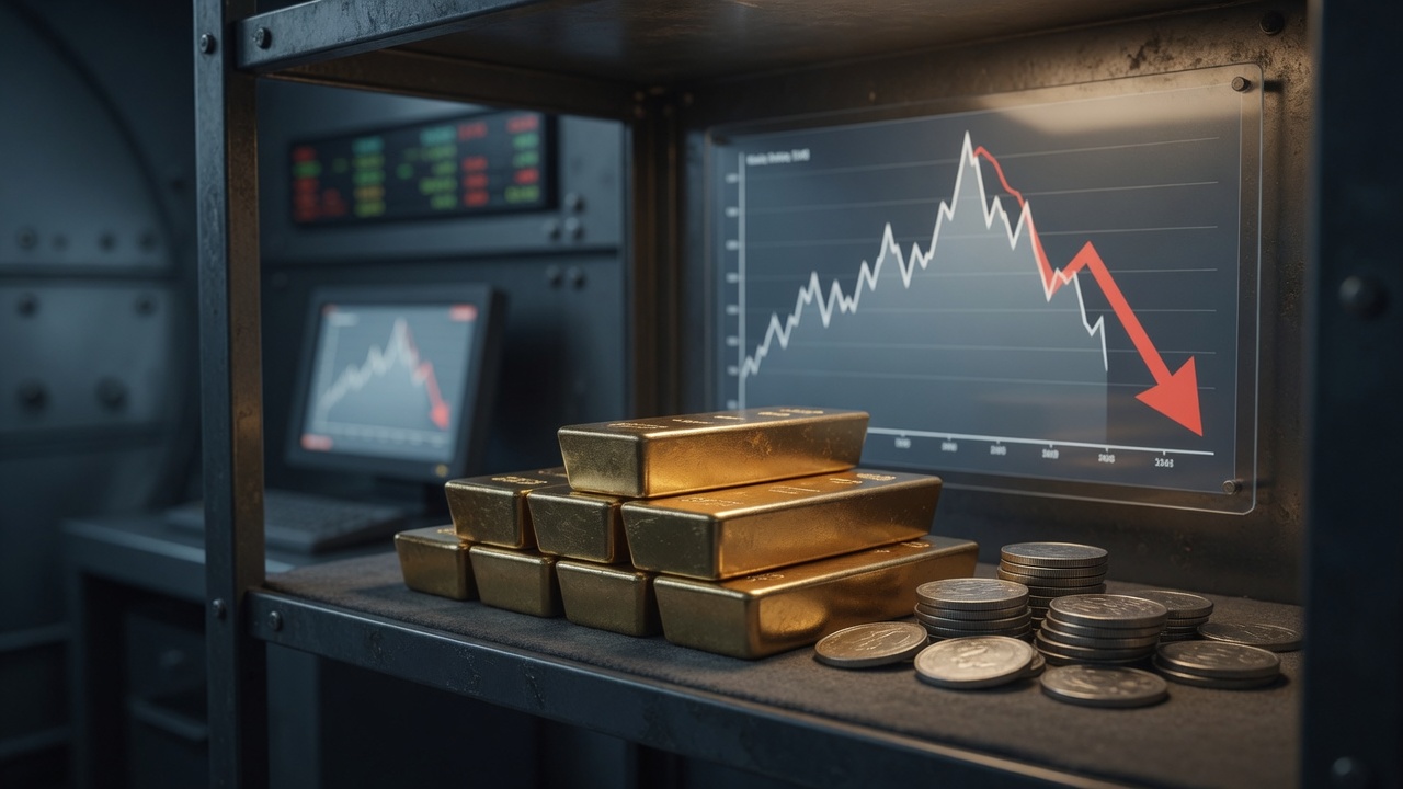 Gold Retreats After Record Rally