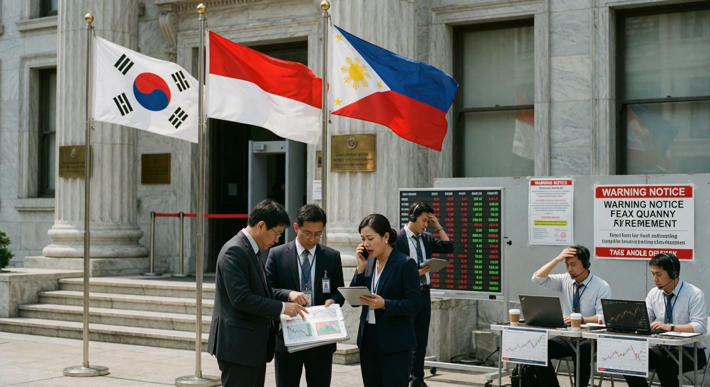 Asian Central Banks Defend Currencies as Won, Rupiah, and Others Weaken
