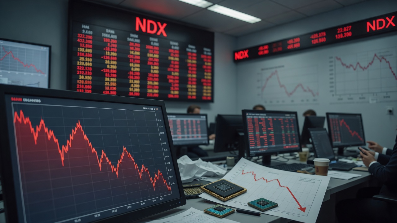 Chip Stock Rout Drives Market Lower